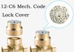 1202 straight type Magnetic Lockable Brass Ball Valve with bottom outlet for