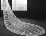 Embroidery Cord lace with Rhinstone Ivory/White Bridal Veil Wedding Accessories