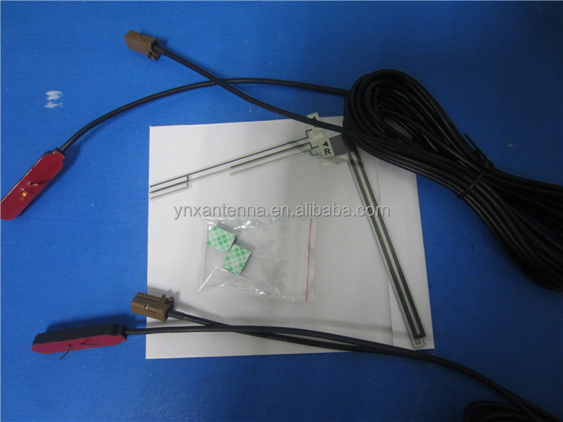 High Gain Window Car GPS Antenna L-type VHF UHF GT Film for GPS Tracker on Car Window
