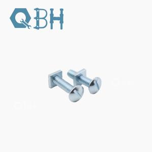 Wholesale Carbon steel galvanized Anglo - American half - round head square neck bolts 1/4 from china suppliers