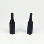 Custom Made NBR Rubber Cable Shrouds / Rubber Wire Sleeve Black Color