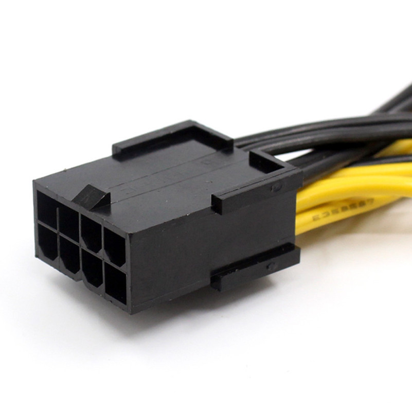 PCIE 8p Asic Miner Parts 8 Pin Psu Cable 2 Port 18 AWG Wire