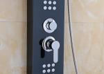 Waterproof Fashion Shower Panel System Black Painting ROVATE Long Service Life