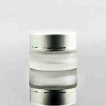 5g-200g Empty Frosted Glass Cosmetic Packaging Gogerous With Lid