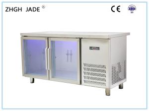 Wholesale Stainless Steel Light Blue Fridge , Air Cooled Fridge Freezer With Blue Light from china suppliers