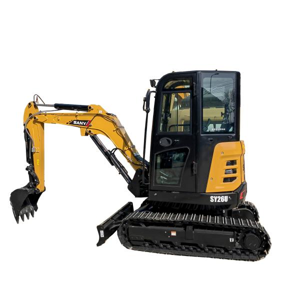 SANY2.5tan Second Hand Komatsu SY26u Excavator with 15.2KW Hydraulic Pump