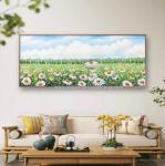 Abstract Palette Knife Oil Painting For Living Room Wall Art
