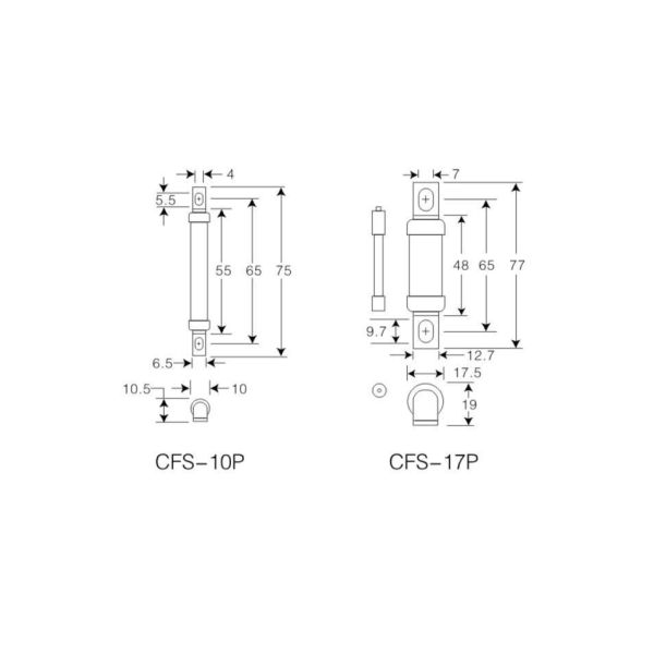 Rgs11 Rgs4 Rgs RS Rg Bolt Connected AC/DC Ceramic Fuse 100ka 10A 16A 20A 30A 60A 80A 125A 250A