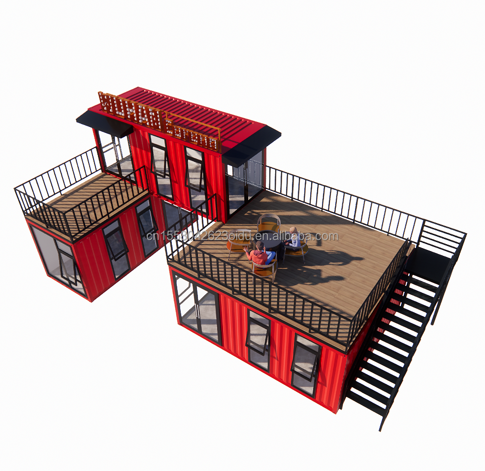 50/75/100mm Wave Sandwich Panel Container for Custom Hotel Made Bar Cafe Restaurant Store Shipping Container Coffee Shop