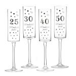 OEM Acceptable 270ml Patterned Wine Glasses For 18th Birthday