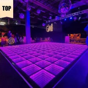 Wholesale Neutral White Color Temperature 4100K Toughened Glass LED 3D Mirror Dance Floor for Stage from china suppliers