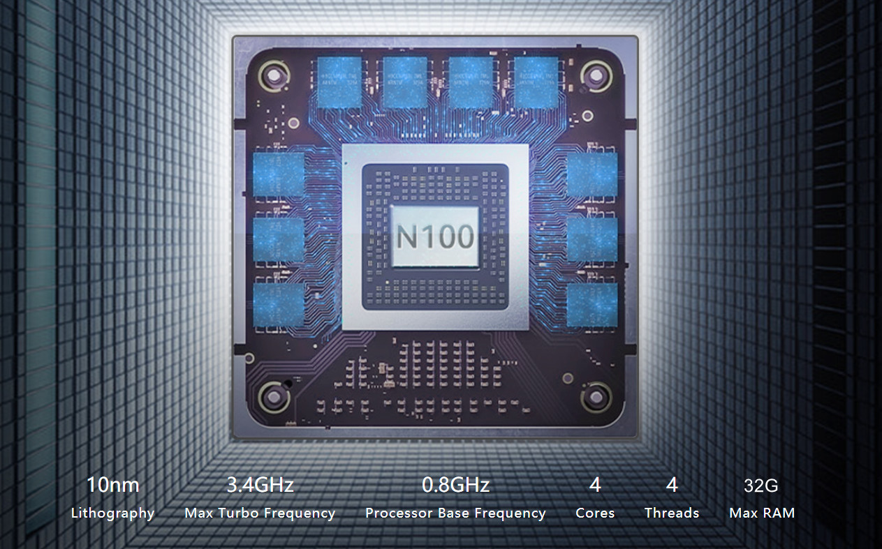 GPIO 2 COM 2 Lan Embedded Industrial PC N100 Fanless Mini Desktop Computer, WiFi 6