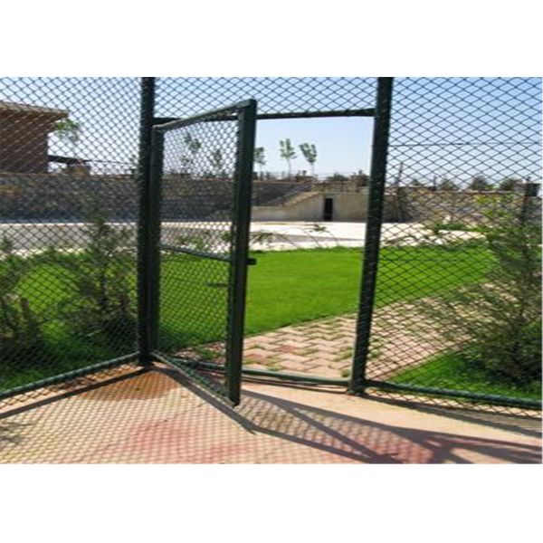 diamond razor wire mesh fence pvc coated plastic chain link fence panels for USA market
