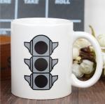 Promotional Eco Friendly Mugs , Color Changing Coffee Cups Exquisite Traffic