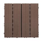Patio Hardwood Deck Tiles Waterproof Wood Floor Tiles Low Maintenance