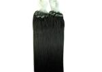 SGS Custom Human Hair Wigs , Black Micro Ring Indian Remy Hair Extensions 16