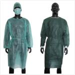 Protective Isolation Knitted Cuff Disposable Surgical Gown 45gsm Xl Size