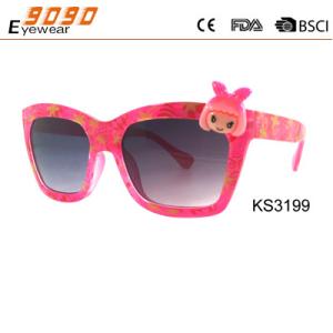 Wholesale Cute Girl's Sunglasses, Plastic Frame with cute little girl , Polycarbonate Lenses from china suppliers