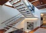 Modern Residential Straight Flight Staircase / U Shaped Staircase Design