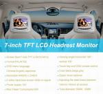 Ouchuangbo 7" car headrest DVD monitor USB/FM / IR Gray/Beige/Black