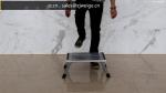 Aluminum Alloy 6063 0.48m Single Step Stool