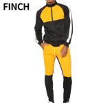 Fashionable Color Contract Mens Tracksuit Set , Color Combination Gym Tracksuit