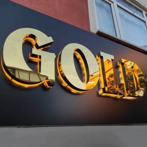 Wholesale Outdoor Customized Business Logo Advertising Acrylic Board 3D Metal Backlit Signage from china suppliers