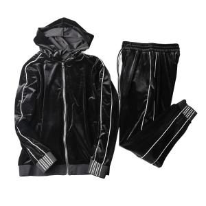 Wholesale custom new arrival high quality wholesale sport mens velour tracksuits from china suppliers
