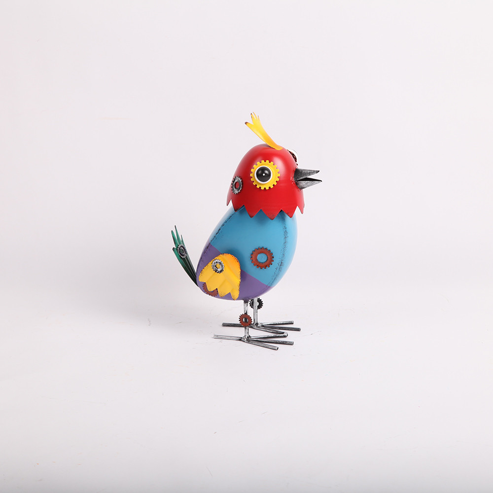 Customized Metal Animal Garden Ornament Decorative Colorful Series