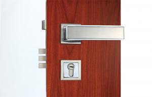 China Commercial Entry Lever Mortise Cylinder Locks Custom 3 Brass Keys on sale