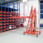 Cantilever Racking Roll Out Telescopic Cantilever Rack For Long Steel Pipe