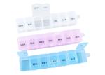 7 Grid Colorful Weekly 7 Day Medicine Organizer For Home Travel