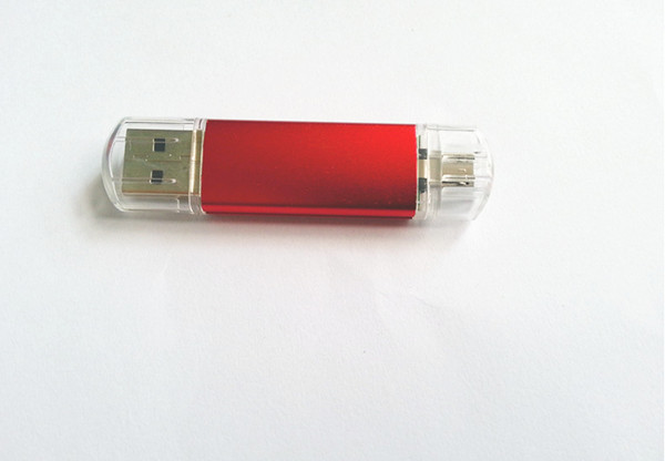 Red Rectangle Smartphone USB Flash Drive OTG 4GB Usb 2.0 Pen Drive