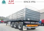 40T Flatbed Semi Trailer With Dropside Wall Side Wall Semi Trailer For Sale