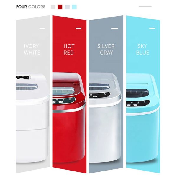 Automatic Stainless Steel Portable Nugget Ice Maker for Home High Capacity 105w Power 15kgs/24hrs Ice Making Capacity