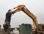 Scrap Metal Caterpillar Excavator Attachments 360 Degree Rotary With Clamping