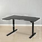 SPCC Steel Frame Material Wooden Coffee Standing Table Electric Height