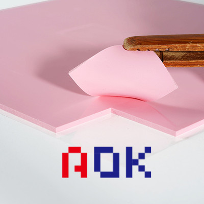 Pink 2.3 G/CC Thermal Conductive Pad Self Adhesive Elastic For 5G