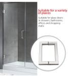 Sample 1-3 Working Days Stainless Steel 304 Chrome Handle For Tempered Glass
