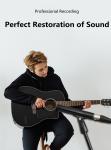 Hard Metal Mesh Studio Condenser Microphone For Live Speech 201g Portable