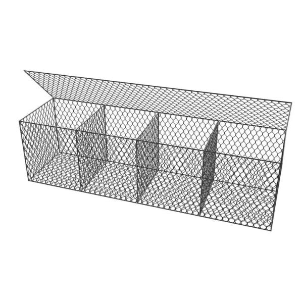 Hot Selling High Quality Woven Stone Filled Gabion Basket 8X10Cm Hexagonal Hole