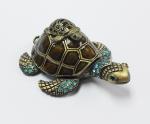 Mum & Baby Turtle metal trinket box turtle treasure box metal jewelry box