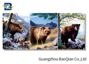 Wholesale 3d Ocean Animal Pictures With Black Frame , 30*40 CM Size 3d Flipped Printing from china suppliers