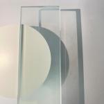 8mm Misty Semi Transparent Frosted Glass For Bathroom Doors Partitions