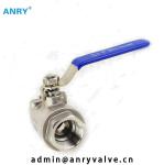 BSP NPT Threaded SS Ball Valve 1 Piece SS304 SS316 PTFE Seat Full Bore Ball