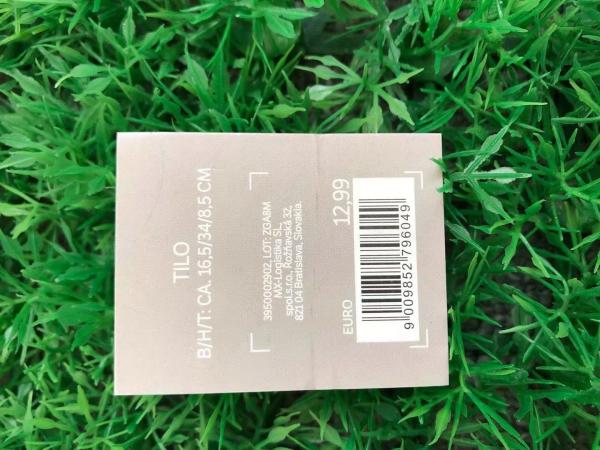 Clothing tag shoe cap tag Custom Adhesive Label Sticker self adhesive sticker