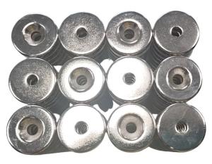 Wholesale N52 Disc Thick Neodymium Countersunk Magnets 19mm Diameter x 6mm from china suppliers