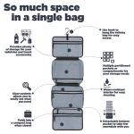 Hanging Toiletry Bag ,Containers for Liquids | Travel Set for Men and Women