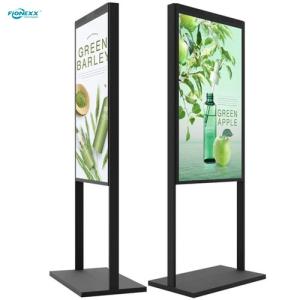 Wholesale 49&quot; 55&quot; High Brightness LCD Window Displays Floor Standing 14.3mm Bezel from china suppliers