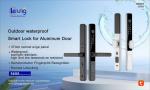 IP65 Waterproof Fingerprint Lock Black Silver Fingerprint Home Door Lock